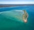 Aerial view of Big Woody Island.